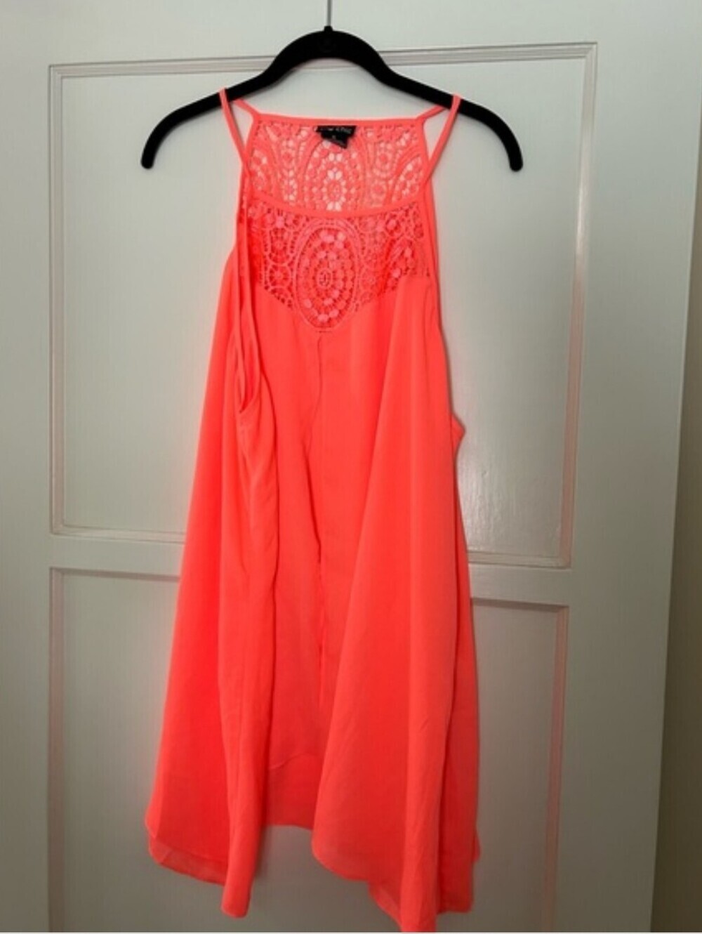 City Chic 22 Neon Coral Cami